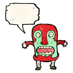 cartoon tribal shaman with big mask N10