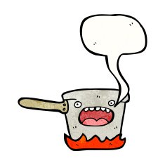 kitchen pan cartoon N6