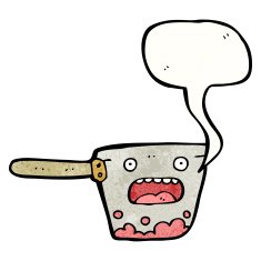 kitchen pan cartoon N7