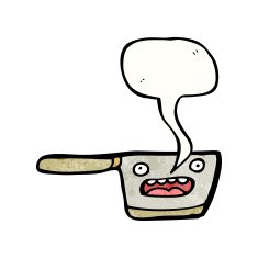 kitchen pan cartoon N8