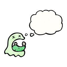 gross cartoon ghost N26