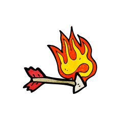 cartoon medieval arrow N4