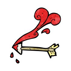 cartoon medieval arrow N5
