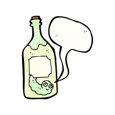 cartoon tequila bottle N9