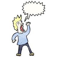 cartoon terrified man N325