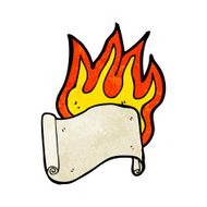 flaming scroll cartoon N2
