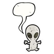 cartoon little alien spaceman N2