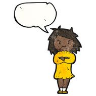 Annoyed Girl Cartoon N4