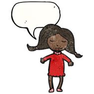 cartoon woman with speech bubble N73