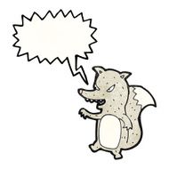 cartoon clever wolf N2