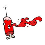 cartoon blood syringe N4