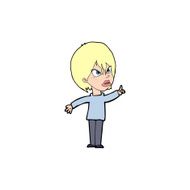 cartoon woman arguing N12