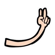 cartoon arm N162