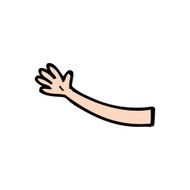 cartoon arm N164