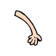 cartoon arm N165