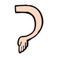 cartoon arm N166