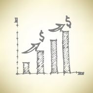Financial graph icon