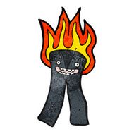 burning pants cartoon N2