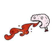 gross squirting brain cartoon N2