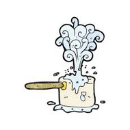 cartoon bubbling kitchen pan N4