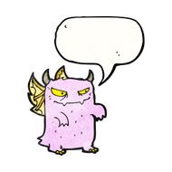 cartoon little monster N78