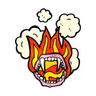 scary vampire teeth cartoon N2