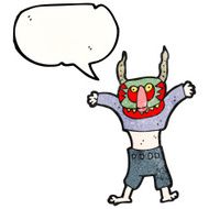 cartoon man in tribal mask N2