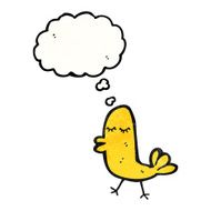 funny cartoon bird N214