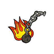 Cartoon Ball And Chain N5