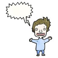cartoon stressed boy N16