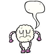 cloud monster with speech bubble N2