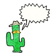 cartoon cowboy cactus N3