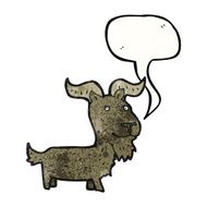 cartoon goat with speech bubble N2