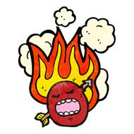burning face symbol N4