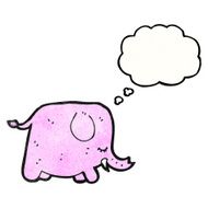 Pink Elephant Cartoon N9