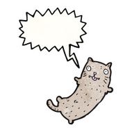 funny cartoon cat with speech bubble N38