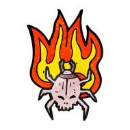 spooky halloween beetle cartoon N2