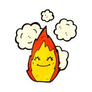 happy cartoon flame N2