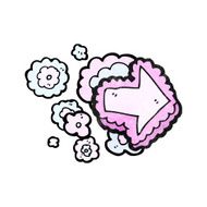 decorative arrow cartoon N17