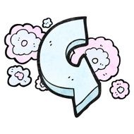 decorative arrow cartoon N20