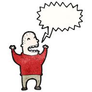shouting man cartoon N22