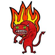 firery demon cartoon N2