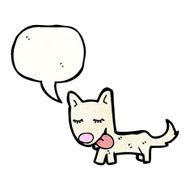 cartoon little dog N129