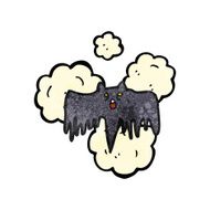 spooky halloween bat cartoon N10