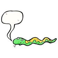 friendly hissing snake cartoon N2