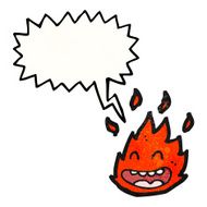 cartoon happy little fire N4