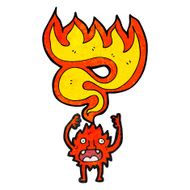 cartoon little fire imp N5