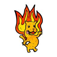 cartoon cat on fire N3