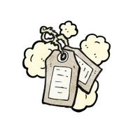 old luggage labels cartoon N2