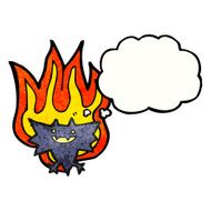 flaming bat cartoon N2